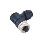 M12 Plug Female Connector,Right angled,A B C D Coding